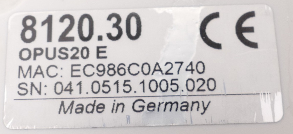 Lufft OPUS 20 Data Logger OPUS20 E | 8120.30