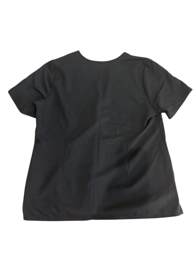 FIGS Scrubs Top Black Short Sleeve Technical Collection Size XL