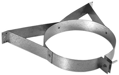 DuraVent 6DP-WS Duraplus Wall Chimney Strap, 6-In. - Quantity 1