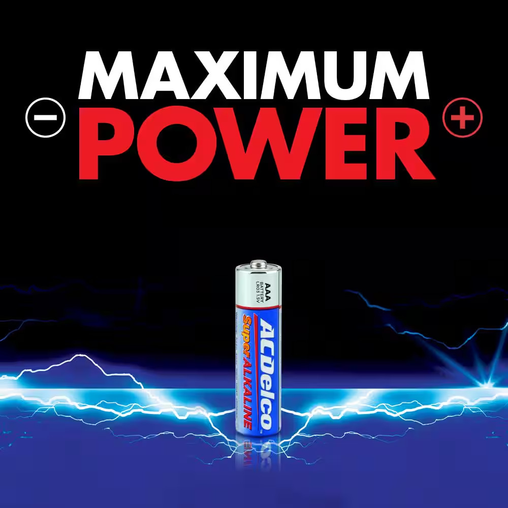 (48-Pack) AAA Batteries, Triple A Bulk Pack