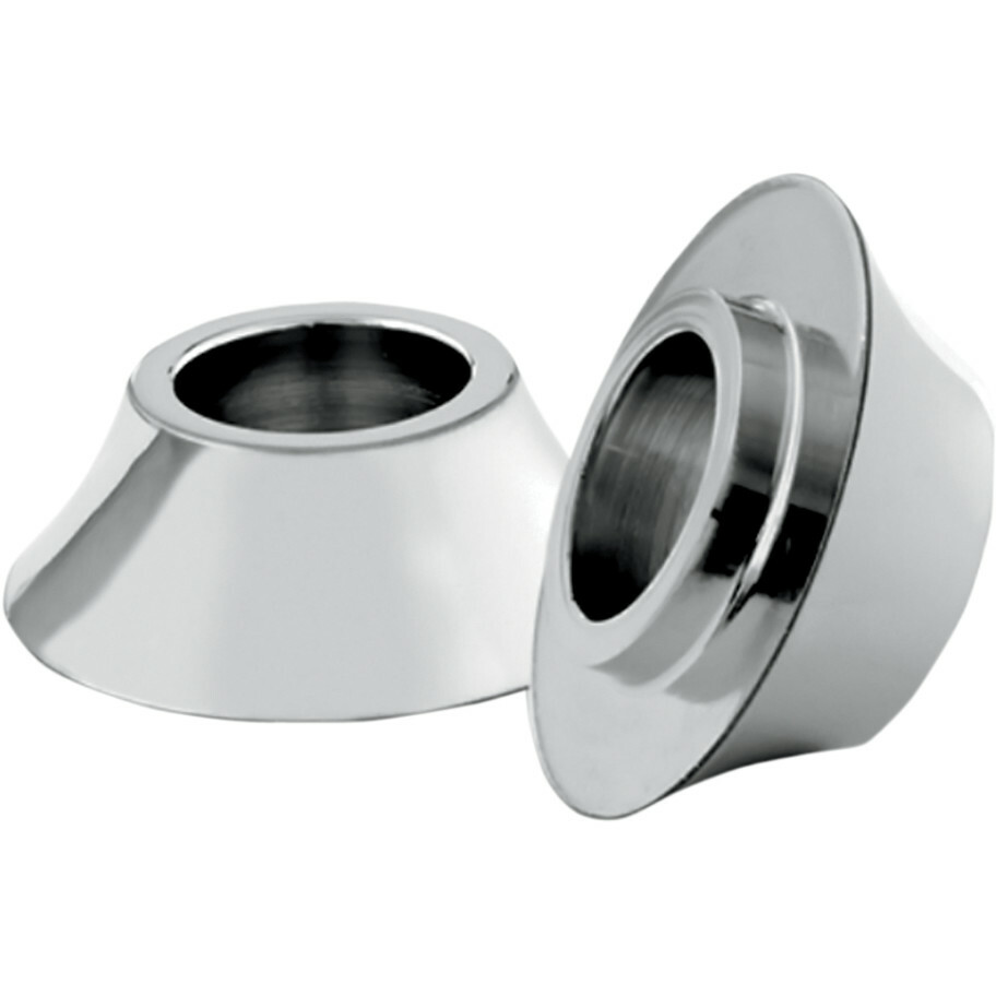 RC Chrome Front 1" Tapered Axle Wheel Spacers For Harley Flh Bagger '00-'07