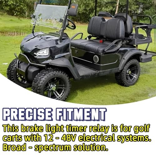 for Golf Cart 12-48 Volt Brake Light Timer Relay Replacement 30 Second Brake