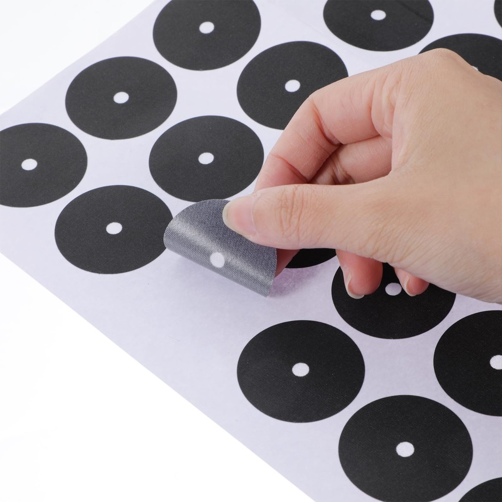 MBAIYO 72Pcs Pool Table Marker Spots,Pool Spot Dot Stickers Black