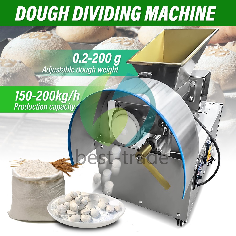 Automatic Bread Dough Divider Custom Shapes & Weights Electric Dough Cutter 110V
