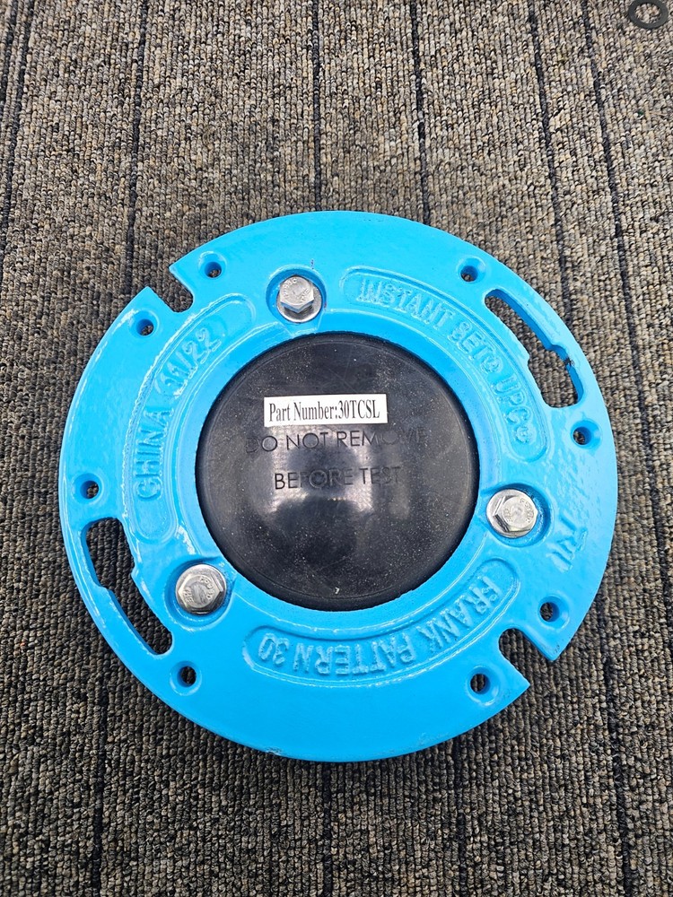 Frank Pattern 30TCSL: 3 in x 2 in Slotted Closet Ring with Test Cap Replacement