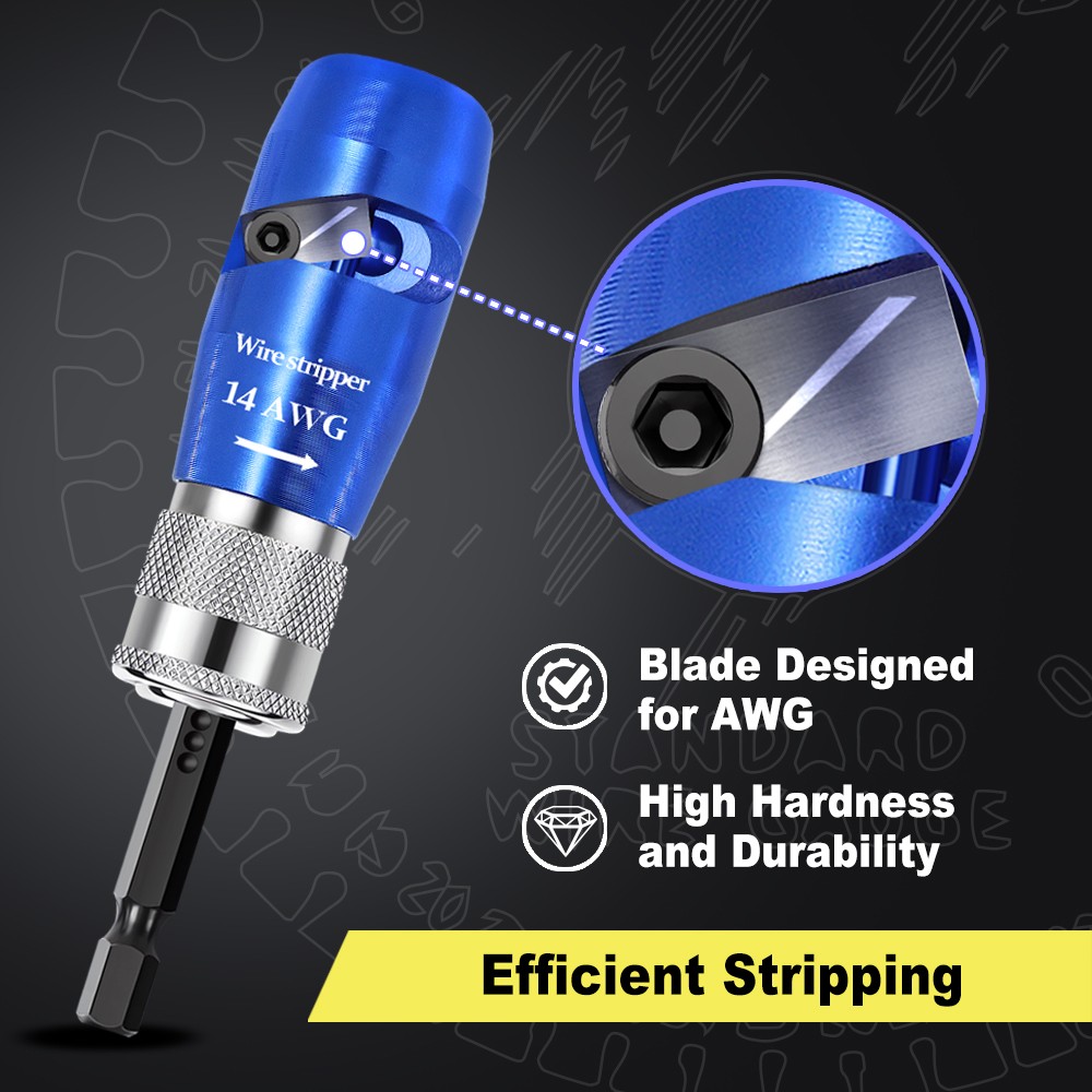Wire Stripper for Drill Wire Stripping and Twisting Tool Upgrade Electrical