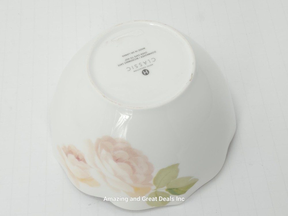 Hotel Collection Classic Wild Rose SET 4 PC, Dinner Set, Vegetable, Cereal Bowl