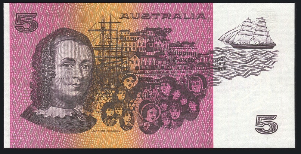 Australia - $5 - Fraser / Higgins - First Prefix - QDF001932 - Unc