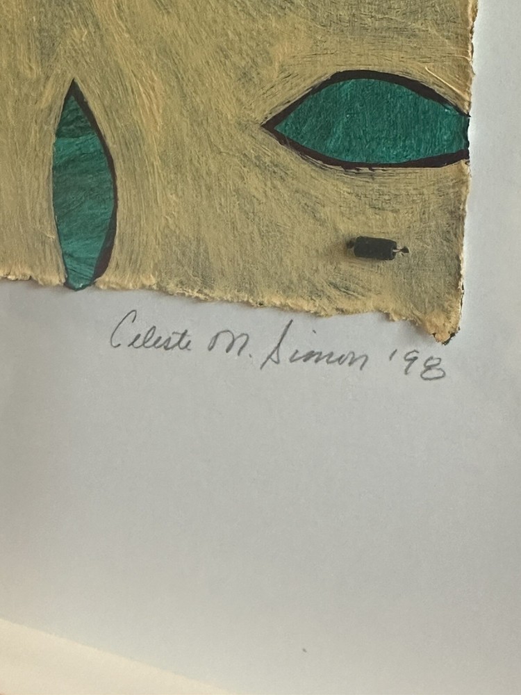 Original Celeste M. Simon “Balanced By Nature” Mixed Media Artwork