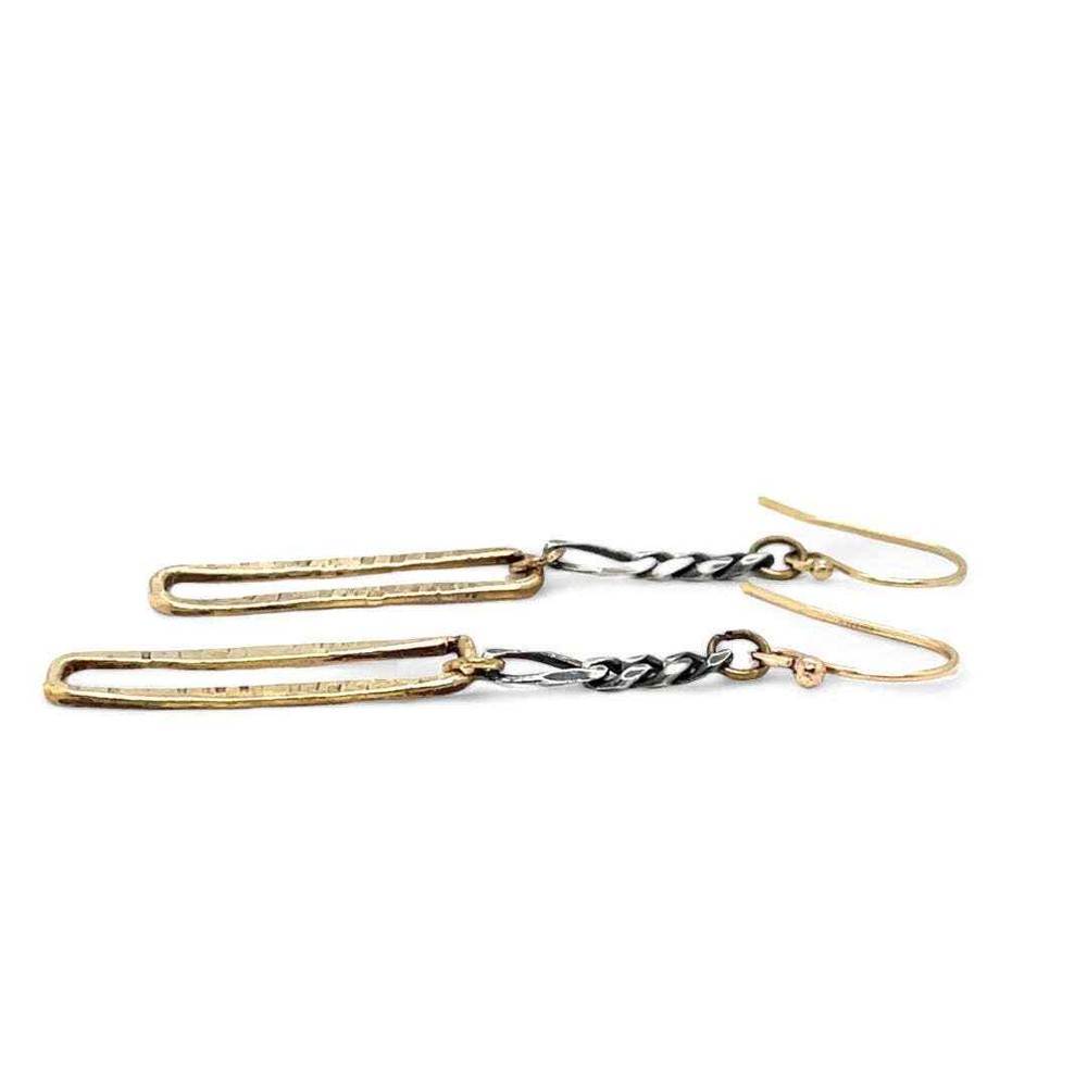 Rectangle Chain Earrings E82576