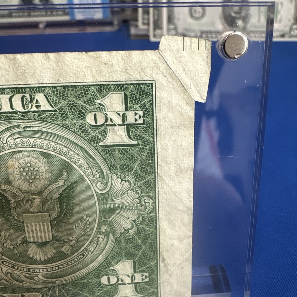 1935E $1 Bill - Cutting Error ! MAJOR MULTI-ERROR NOTE! 1