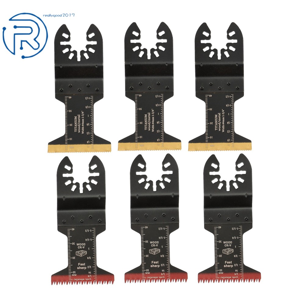 35Pack Multitool Blades 7 Types Titanium Oscillating Tool Quick Saw Blades