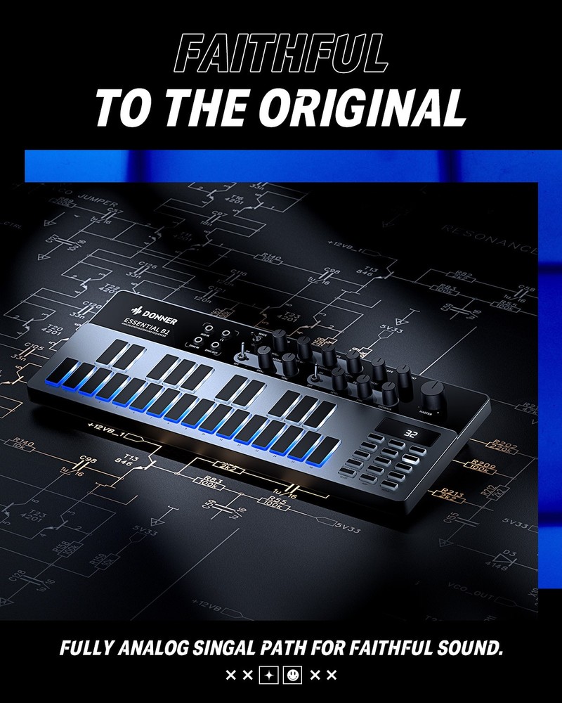 Donner Essential Series Synthesizer Sequencer