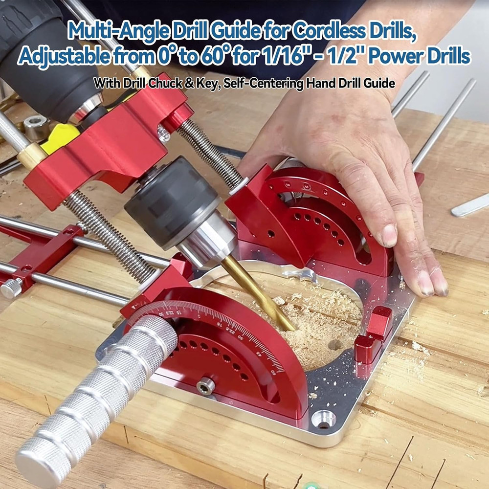 Multi Angle Drill Guide, Portable Drillling Guide, Precision Drilling Jig Attach