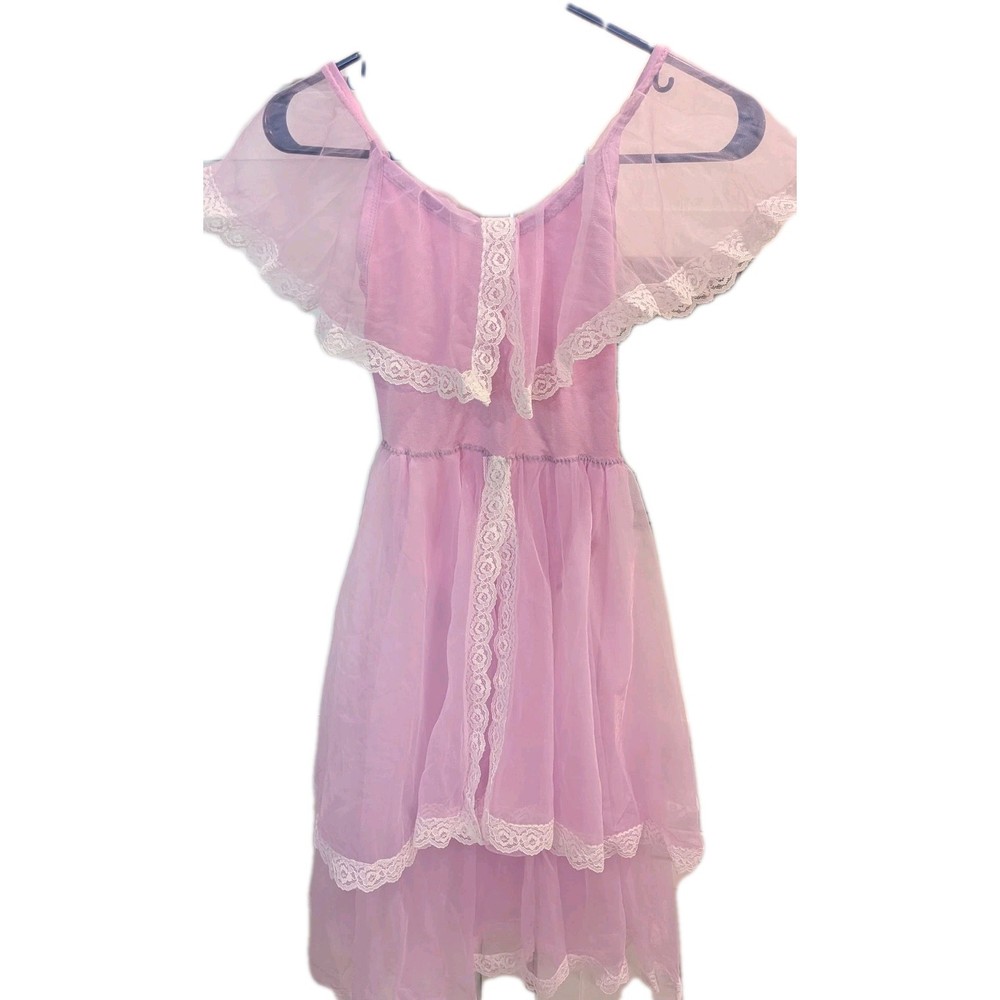 1982 Vintage Lavender Nylon Sheer Dance Costume