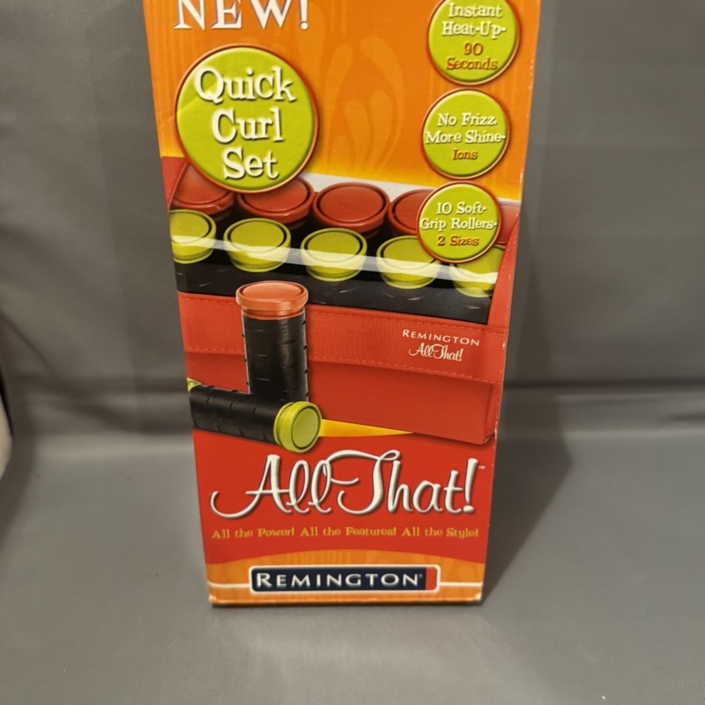 Remington All That Ionic Ceramic Hot Rollers Compact Travel 10 Rollers NIB New
