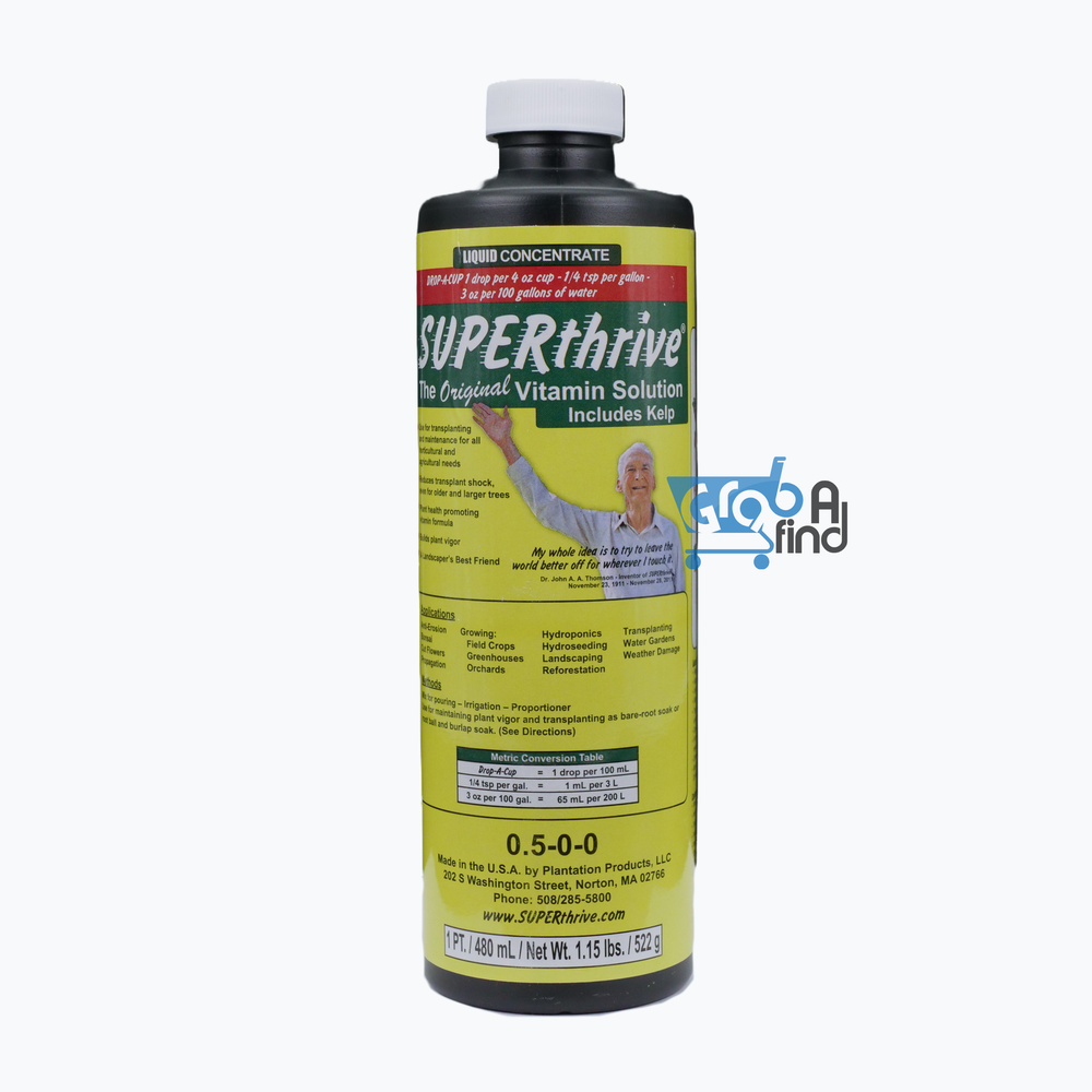 SUPERthrive Plant Vitamin Solution, 1 Pint, Liquid Concentrate