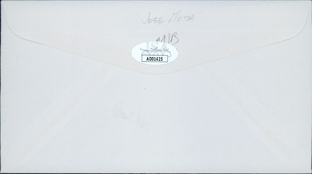 Jose Mota Angels Sportscaster Signed First Day Issue Cachet JSA Authenticated