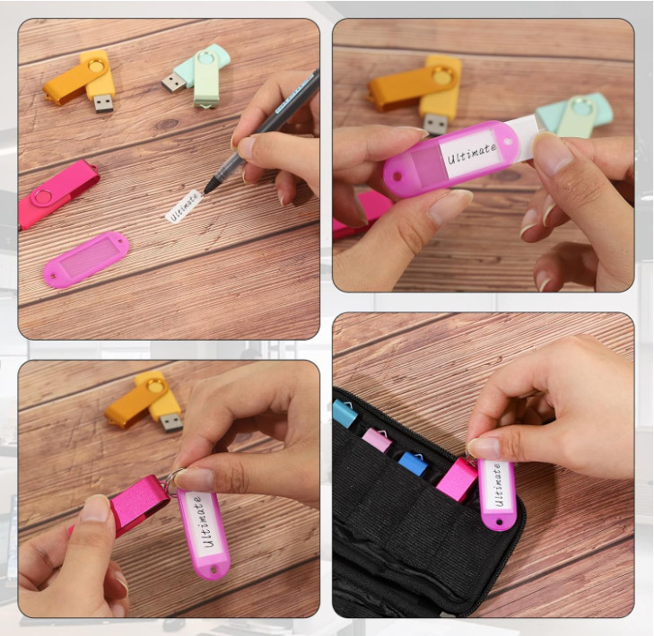 USB Flash Drive Case Holder – Soft Organizer Pouch with 10 Storage Slots