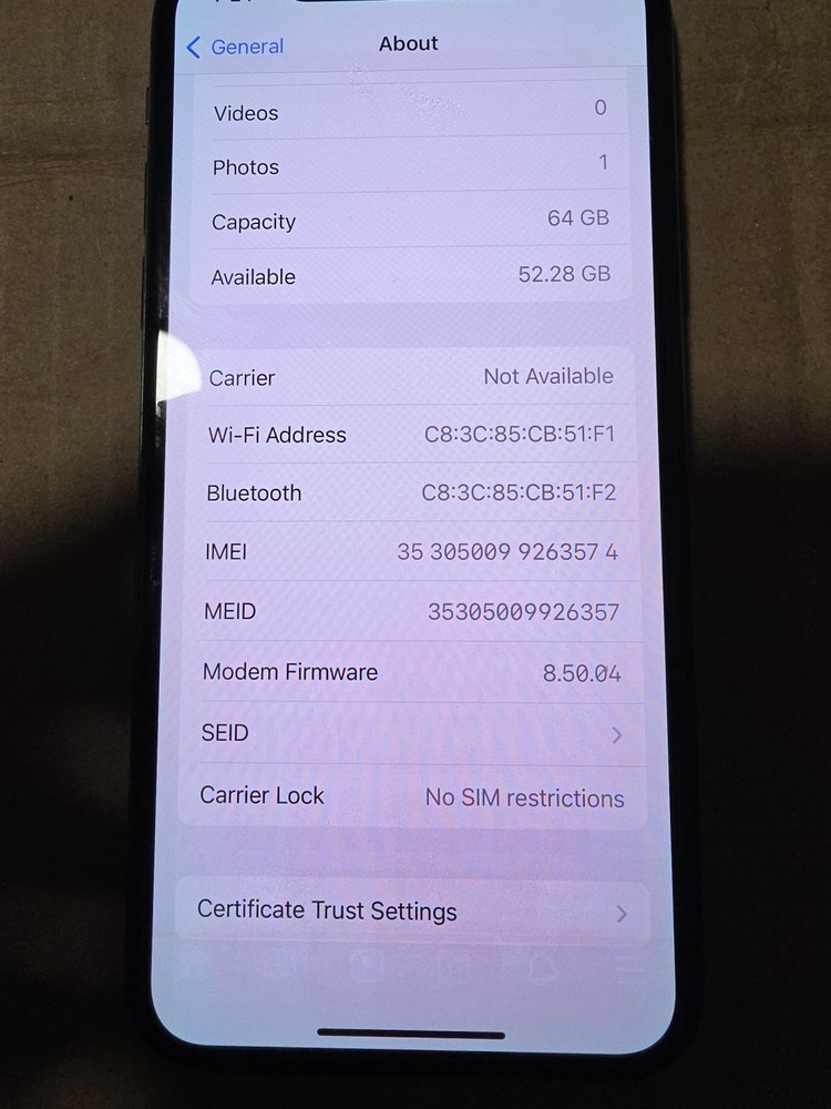 Apple iPhone X - 64 GB - Space Gray (Unlocked).read Description