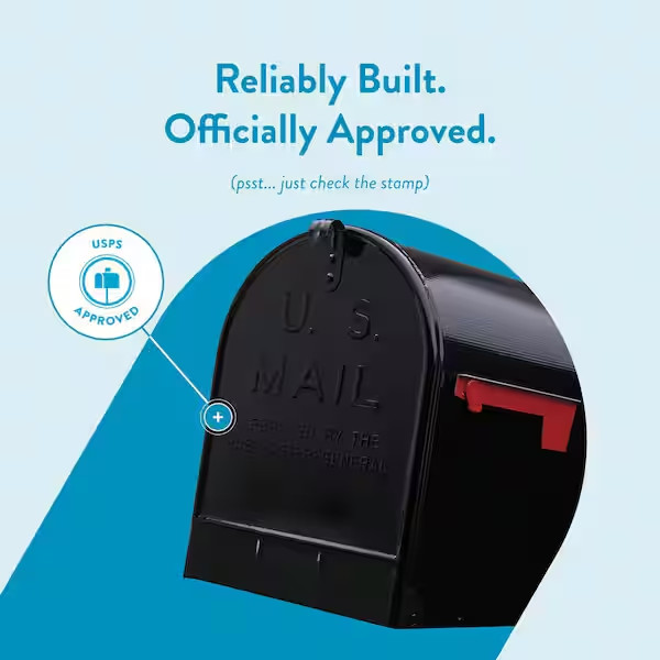 JUMBO POST MOUNT MAILBOX Galvanized Steel Extra Large Rural Mail Box