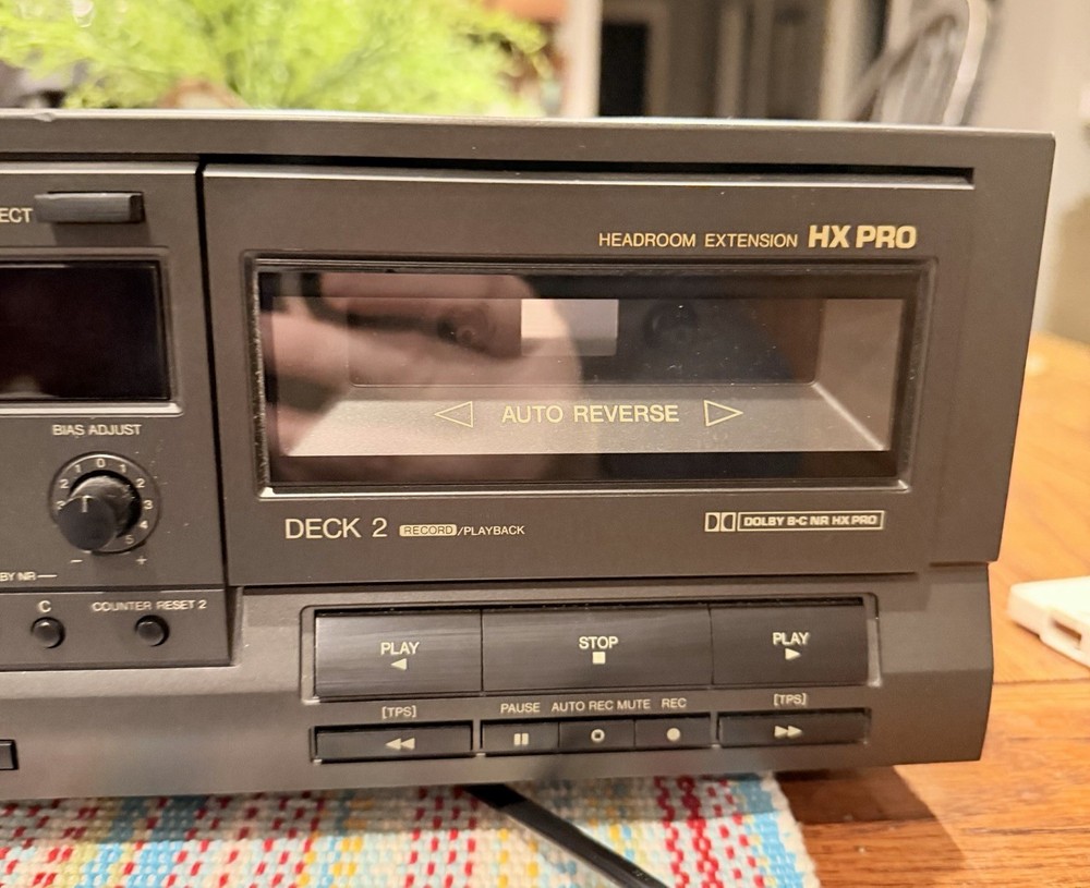 Technics Stereo Double Dual Cassette Deck model RS-TR333 - works great