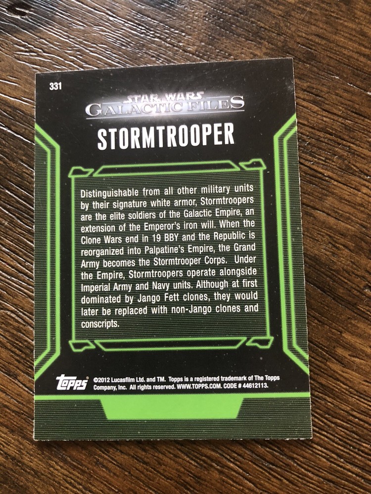 Frank Henson ( Stormtrooper ) Autographed / Signed - Star Wars Card
