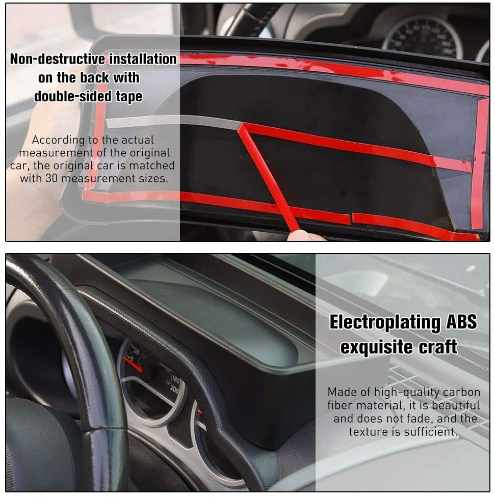 Dashboard Tray Dash Storage Box Organizer Container for Jeep Wrangler JK 2007-10