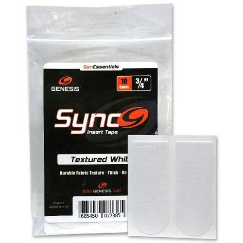 Genesis Sync Textured White 3/4″ Insert Tape (10 pieces)