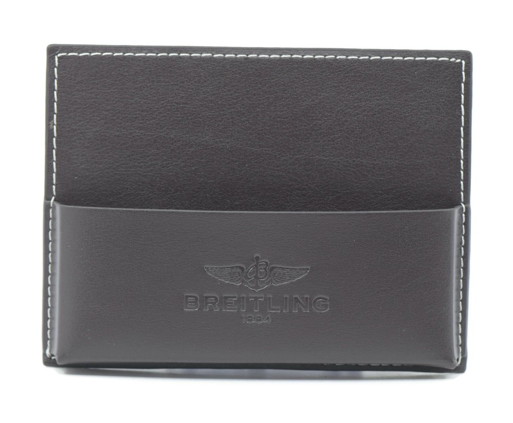 Breitling Brown Leather Card Holder
