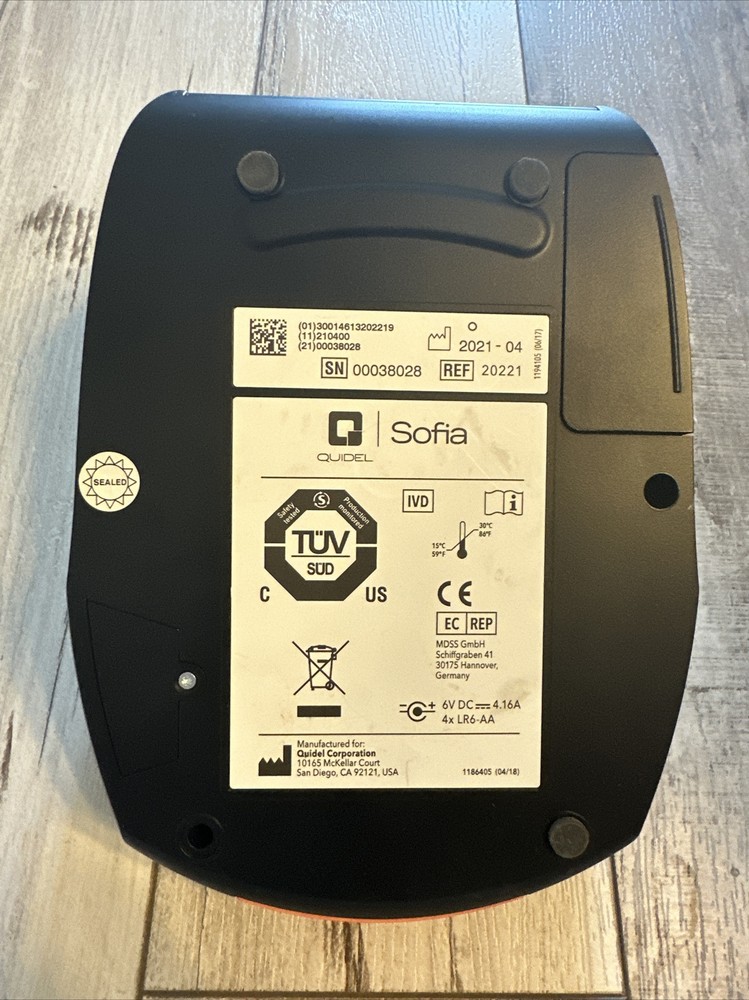 QUIDEL Sofia Analyzer 1178001 Laboratory Fluorescent Immunoassay Untested
