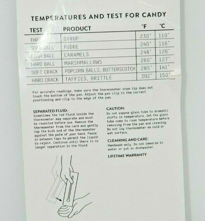 Taylor - Kitchen Gadgets - Candy & Deep Fry Thermometer 8.5" Long