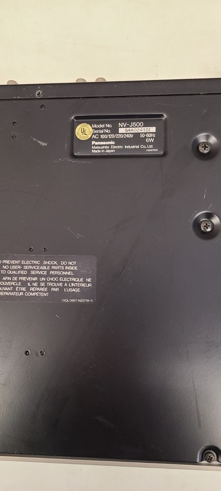 Vintage Panasonic Multisource NV-J500 Swircher Untested