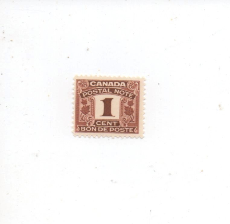 Canada Postal Note FPS2 MNH mint never hinged