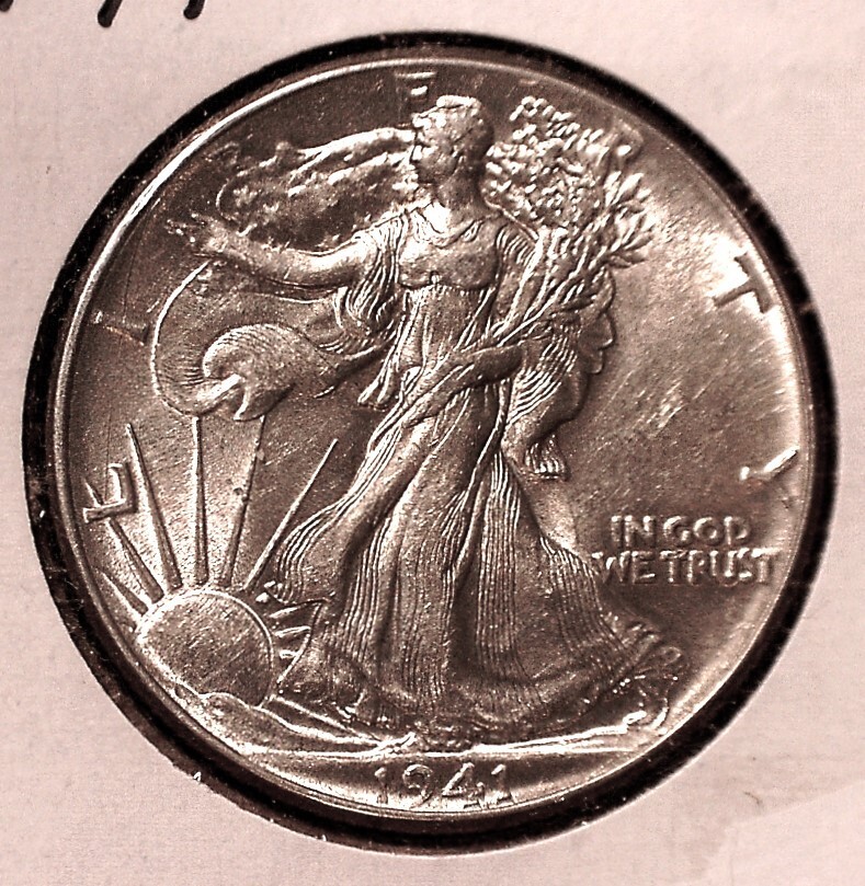 1941 Walking Liberty Half Dollar, UNC #2644