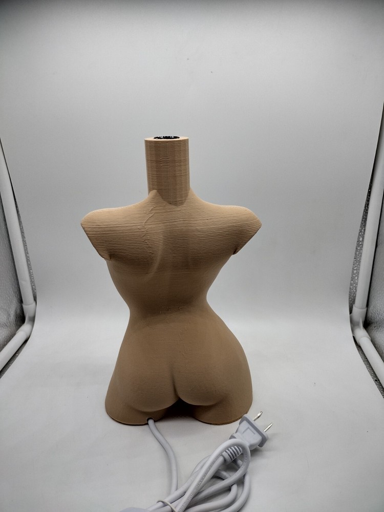 Female Torso NL - 3d Printed Paintable Lamp / Nightlight