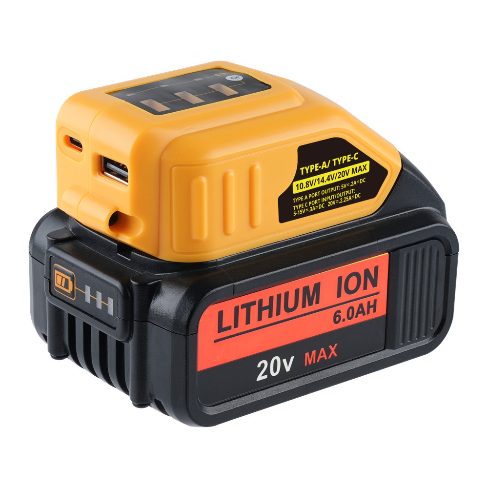 ✅20V Max for Dewalt USB And Type C Power Source Battery Charger Adapter DCB094k