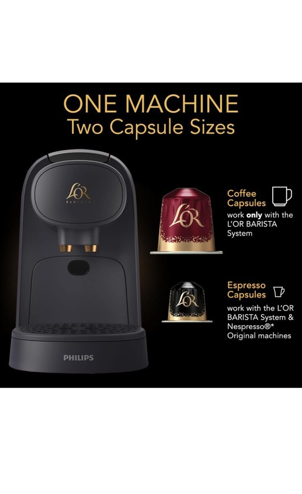 L'OR Barista System Coffee and Espresso Machine