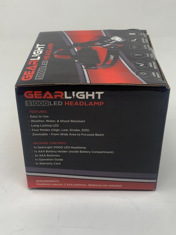GearLight S1000 LED Headlamp Flashlight (NEW IN BOX)