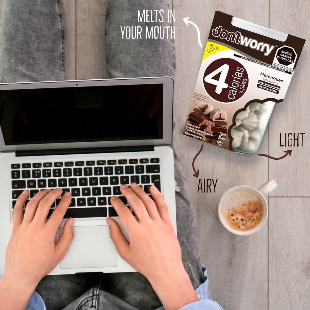 Don't Worry Meringue Double Chocolate Keto Friendly | 4 PACKS