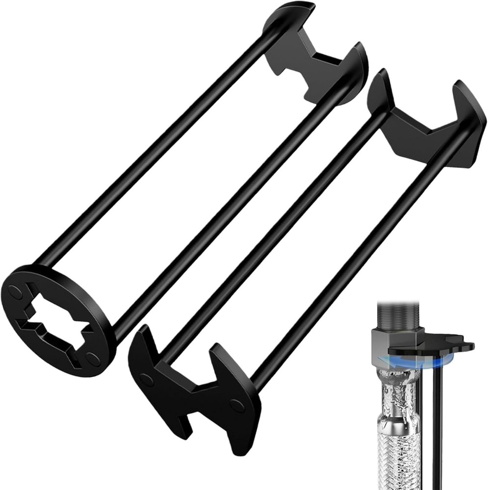 Multifunctional Sink Wrench,Universal Plumbers Tool for Tight Spaces Kitchen==