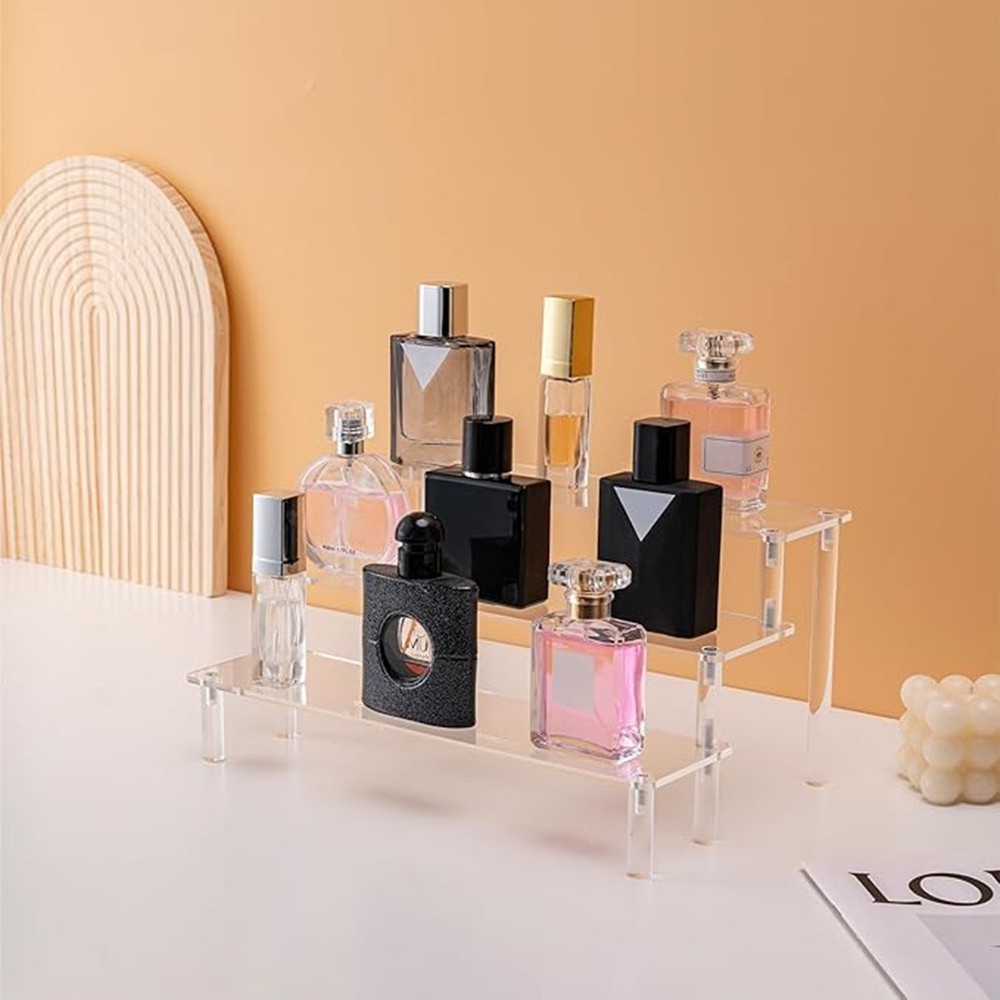 Acrylic Lifting Display Stand 3-Layer Perfume Tissue Display Stand3077
