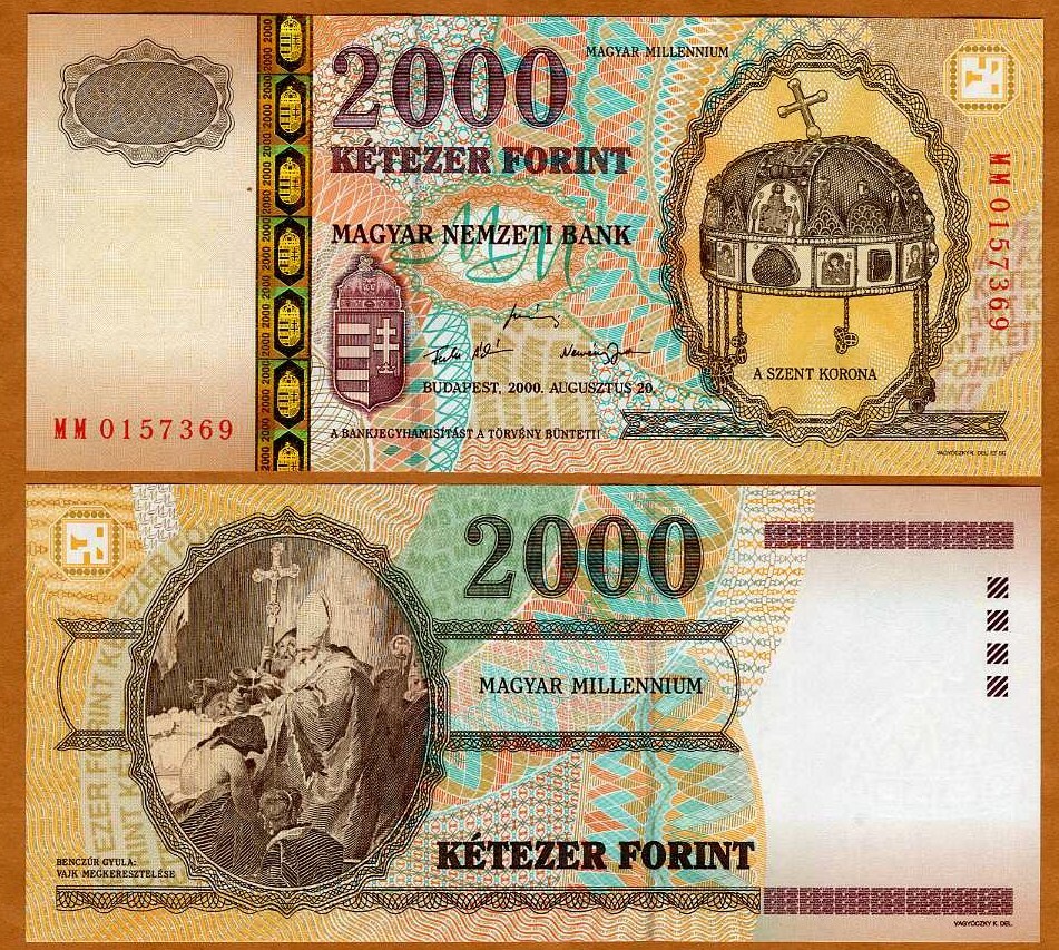 Hungary, 2000 Forint, 2000, P-186, UNC Commemorative, Millennial