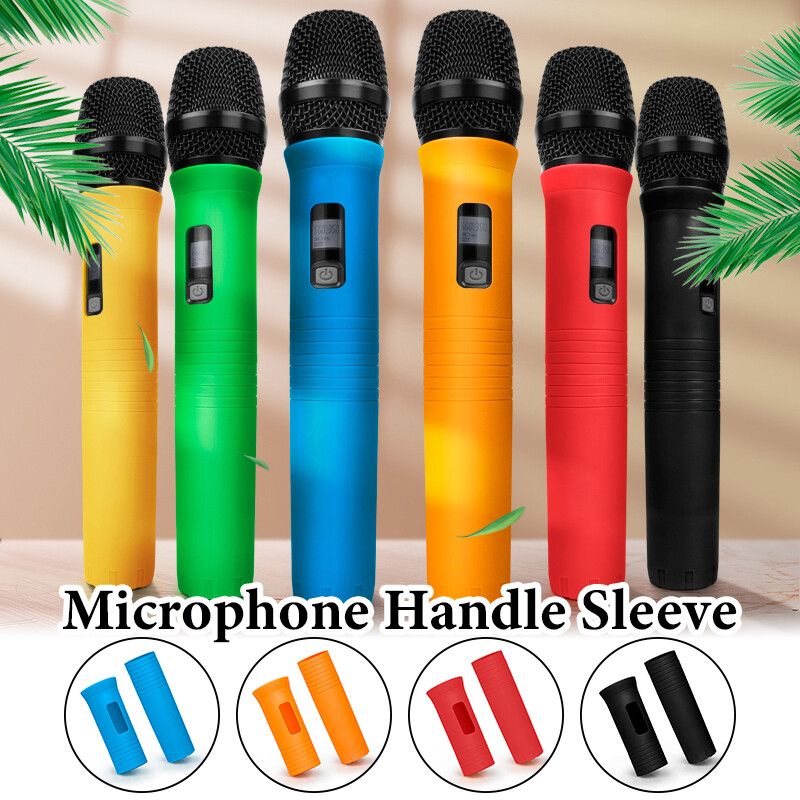 1Set Elastic Wireless Microphone Handle Covers Protector for KTV Stage Accessory