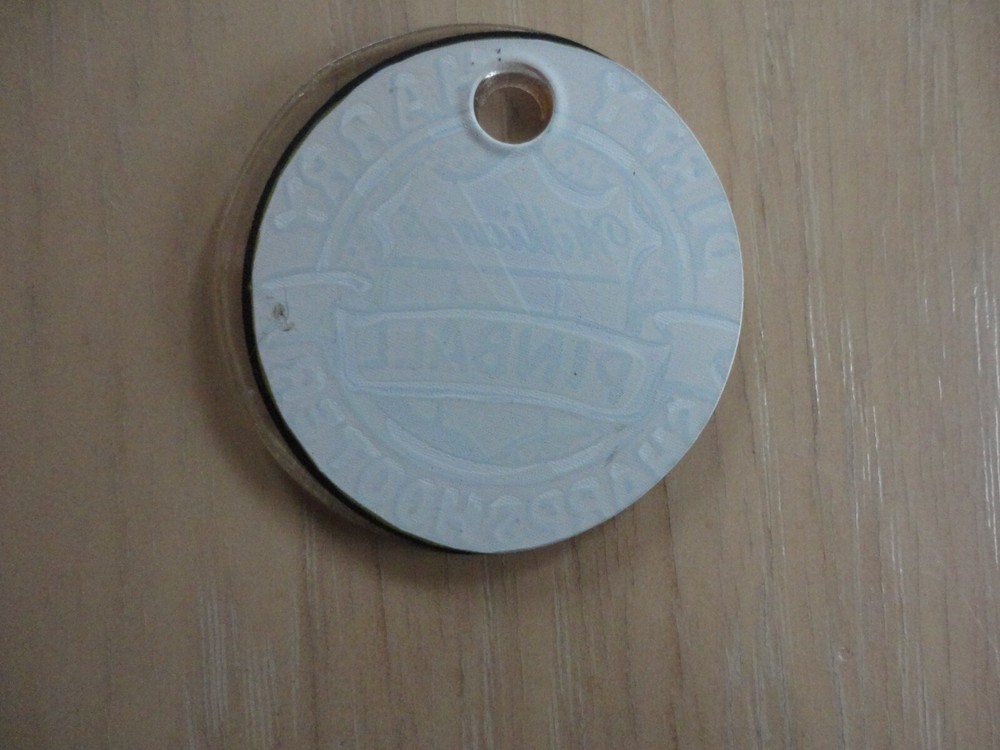 Dirty Harry Pinball Machine Promo Plastic Key Chain