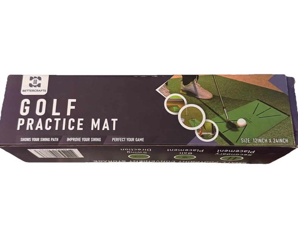 Golf Hitting And Training Mat By BETTERCRAFTS™ Improve Your Swing.