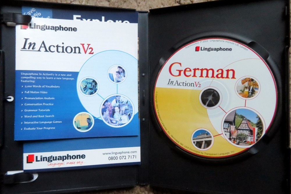 GERMAN IN ACTION V2 - Linguaphone - CD-ROM - Windows / Mac