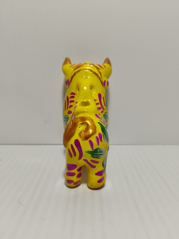 Hand Painted Peruvian yellow bull