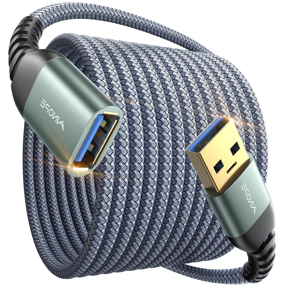 AINOPE USB Extension Cable 10FT,USB Extender,USB 3.0 10FT, Grey
