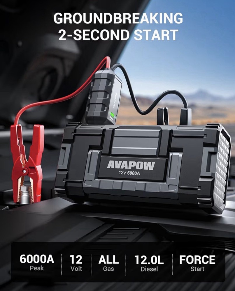 Avapow Car Jump Starter 6000amp